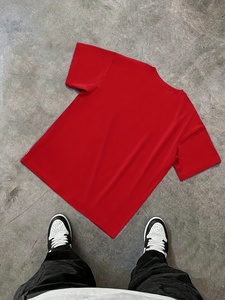 T-shirts Homme Oversize OEM Vintage Délavé à l'Acide Épaules Tombantes Effet Soleil Décoloré Grande Taille Imprimé Graphique - Product Image 2