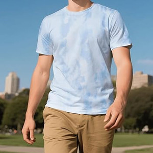Camiseta de Alta Calidad 100% Algodón Tejido, Estilo Casual, Sublimada, de Manga Corta, Transpirable y Sostenible para Hombre - Product Image 4