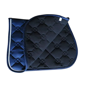 Tapis de selle pour cheval de qualité supérieure en coton et polyester avec sangle de maintien absorbant les chocs pour le dressage, le saut d'obstacles et l'équitation - Product Image 3