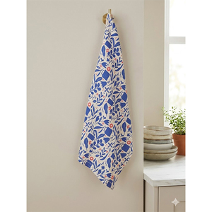 Paño de Cocina de Algodón y Lino con Estampado de Limones y Arándanos |   Paño de Cocina Colorido con Diseño de Frutas Toalla de Mano Reutilizable Textiles Decorativos para el Hogar - Product Image 4