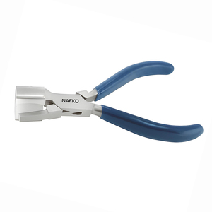 Premium Quality V-Shape Metal Wires <b>Ring</b> Bracelet Pliers Satin Finish Nylon-Head Bending Shaping Tools Stainless Steel Pliers - Product Image 1
