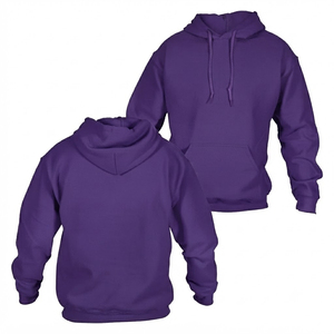 Sweat à capuche décontracté doublé pour homme en tissu French Terry pour la gym, le fitness et la saison hivernale, motif lettres - Product Image 2