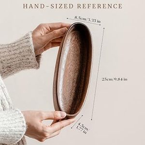 ชามไม้ทำมือทรงวงรี ลายไม้ธรรมชาติ ดีไซน์มินิมอล สำหรับเสิร์ฟอาหารและตกแต่งบ้าน ชามทำเองสำหรับใส่อาหาร - Product Image 2