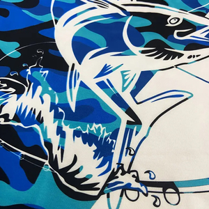 Camiseta de Pesca Transpirable, Ligera, de Secado Rápido, con Protección UV, Ropa de Pesca para Exteriores, Elástica, Duradera, de Poliéster - Product Image 4