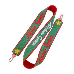 Sangle de remplacement perlée faite à la main, style sport, taille personnalisable, sacs à bandoulière élégants, sac à main décoratif en tissu de coton - Product Image 2