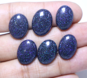 36 carats d'opale matricielle Andamooka naturelle d'Australie, cabochon, 6 pièces, opale arc-en-ciel pour la fabrication de bijoux - Product Image 2