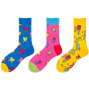 Large Size Colorful Men's Cotton <b>Socks</b> Cotton Popular Couples Cartoon <b>Socks</b> <b>Women</b> - Product Image 1