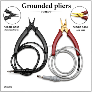Jeu de pinces industrielles de qualité professionnelle, 2 pièces, à bec fin et à bec long, outil de fabrication et de réparation de bijoux permanents, vente en gros usine - Product Image 4