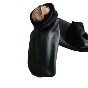 Chaussettes en cuir de mouton légères pour hommes, couleur unie, respirantes, décontractées, chaussettes de mode, chaussures en cuir personnalisées - Product Image 2