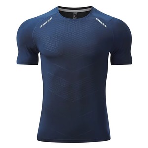 Fabricante de Camisetas de Entrenamiento de Alto Rendimiento Personalizadas, Ropa Deportiva de Compresión, Poliéster y Elastano, Marca Privada, Impresión DTF, Venta al Por Mayor - Product Image 6
