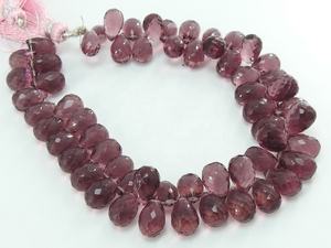 Nouveauté Améthyste Rose Quartz Micro Facettes Perles de Verre Gouttes 8 pouces Lâche Nature Cristal Couleur Personnalisée Fabrication de Bijoux Troisième - Product Image 3