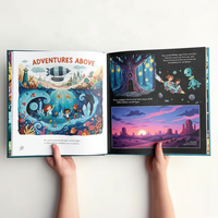 Servicio de Impresión de Libros Infantiles de Tapa Dura Personalizados, Impresión Offset, Acabado Laminado Mate, Diseños Personalizados en Papel