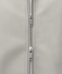 Blouson bomber en daim gris pour homme, col rabattu, fermeture éclair, style décontracté, coupe classique, couleur unie, pour l'automne - Product Image 6