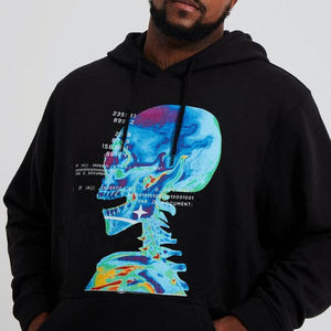 Hot Sale Acid Wash Silk Screen Printed Breathable Men's Hoodie 100 Cotton Fleece Eco Friendly Autumn Oversized 450 GSM French - Product Image 1