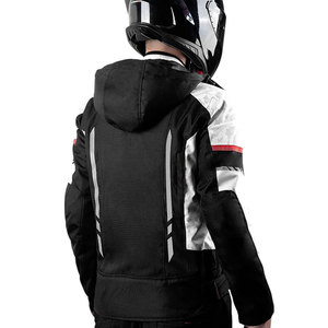 Chaqueta de Cordura blindada de nivel 2 CE, para invierno, talla grande, a prueba de golpes, para motociclistas, con múltiples bolsillos, de alta densidad y resistente a la abrasión. - Product Image 3