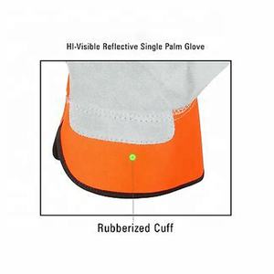 Guantes de trabajo de cuero Partido de vaca de una sola palma de alta calidad Guantes DE SEGURIDAD anticortes y antiimpacto a precio competitivo - Product Image 5