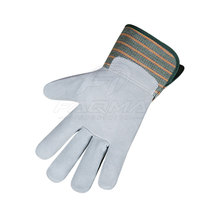 Gants de travail en cuir souple à doigts entiers, matériau flexible, design respirant, ajustement confortable, logo personnalisé, coutures robustes