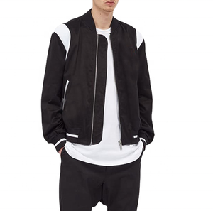 Blouson d'aviateur de style nouveau avec décoration de poche à col montant réversible Blouson d'aviateur de haute qualité personnalisé pour hommes vente en gros - Product Image 3