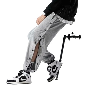 Pantalones de chándal holgados a la moda para hombre, pantalones largos de baloncesto para entrenamiento de otoño e invierno, ropa informal con cintura en el tobillo - Product Image 1