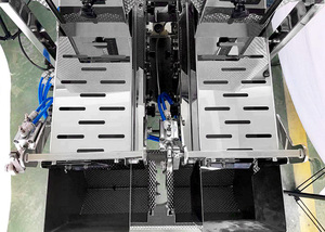 Máquina Automática de Llenado y Empaquetado Lineal de Dos Cabezales con Cinta Transportadora y Motor para Envasado de Alimentos, Verduras y Ensaladas en Film - Product Image 3