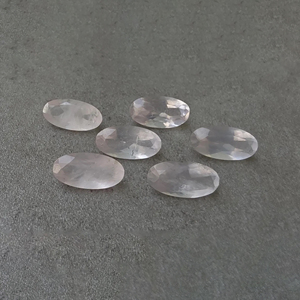 Pierre précieuse naturelle de quartz rose facettée de qualité AAA+, de forme ovale, calibrée, pour la fabrication de bijoux - Product Image 5