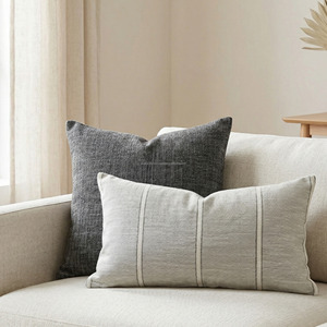 Personalized Handloomed <b>Throw</b> Pillow <b>Cover</b> Minimal Weave Texture <b>Throw</b> Pillow Sham Luxury Square Cushion <b>Cover</b> - Product Image 5