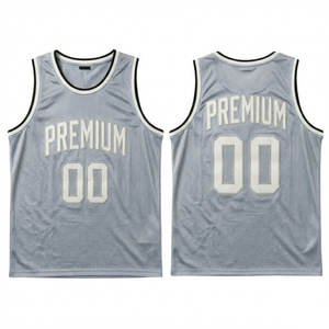 Maillot de basketball personnalisé sans manches en maille 100 % polyester pour équipe avec appliqué en sergé – Vente en gros - Product Image 2