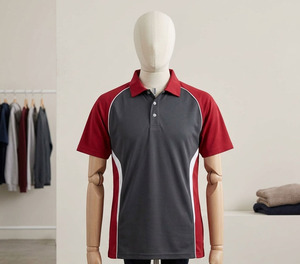 Polo de golf pour homme personnalisé avec votre logo de marque, design color block, sublimation, t-shirts polo pour homme. - Product Image 5