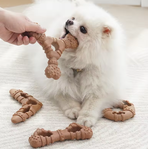 Juguete de Hueso para Masticar Educativo para Perros, Duradero, Ecológico, No Tóxico, Resistente a Mordidas, Hueso Molar para la Salud Dental - Product Image 1