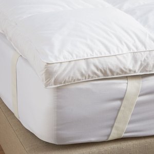 Colchoneta Acolchada Blanca Refrescante de Microfibra 400TC Lavable para Uso Doméstico en Todas las Estaciones, Teñido Liso, Plegable - Product Image 2