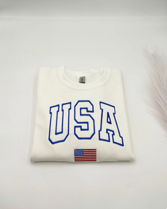 Sudadera Vintage con Cuello Redondo y Bandera de EE. UU., Sudadera Retro Americana Extra Grande, 4 Colores, Ropa Urbana Unisex - Product Image 5