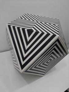 Mesa de Cajones con Incrustaciones de Hueso de ILAHI, Diseño Moderno con Detalles de Ágata, Almacenamiento de Tres Niveles, Mueble Portátil para el Hogar - Product Image 4