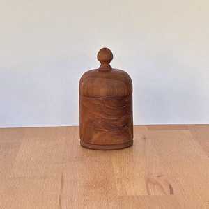 Tarro de Almacenamiento de Madera Natural con Tapa de Madera, Capacidad de 250 ml, Hermético, Duradero, Ecológico, Diseño Clásico, Multifuncional para Té y Café - Product Image 6