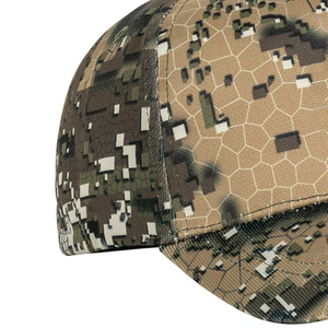 Hot Custom Pattern Logo Outdoor Camouflage Hat with Ears Summer Adjustable Back Hunting Hunting <b>Cap</b> Denim Fabric Hats for Men - Product Image 5