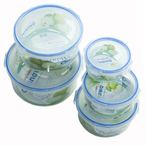 Plastic Lunch <b>Box</b> 5 <b>Round</b> Food Storage Container With Lid for Lunch Meal Prep Leftovers Food Grade Plastic BPA Free - Product Image 3