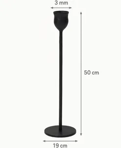 Portavelas de Hierro Negro Resistente, Hecho a Mano, para Decoración del Hogar, Oficina, Jardín, Navidad y Pascua - Calidad de Exportación - Product Image 4