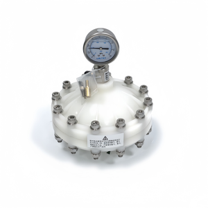 Amortisseur de pulsations de type diaphragme LGMZ-P1L PVDF/PP/PVC/SUS304/SUS316 avec réservoir sous pression pour pompe doseuse, garantie 1 an - Product Image 1