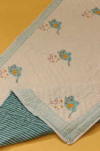 Edredón Reversible para Bebé, Hecho a Mano, con Relleno de Algodón Mul Premium, Atractivo Diseño Multicolor, Ideal para Decoración del Hogar - Product Image 4