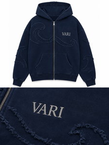Sweat à capuche zippé décontracté pour homme, hiver, respirant, séchage rapide, écologique, en molleton de coton doux, durable, avec logo brodé - Product Image 2