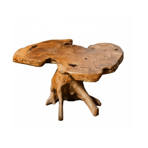 Juego de Mesa ARTERRA Prremium de Raíz de Teca Antigua con Sillones Esculpidos, Diseño Moderno, Muebles Hechos a Mano para Patio - Product Image 3