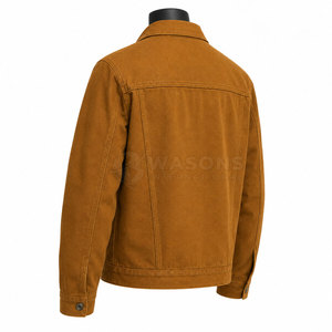 100% Cotton Made Men Winter <b>Trucker</b> <b>Jacket</b> High Quality Best Selling Soft Breathable Fabric Front Logo - Product Image 4