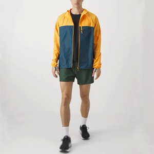 Men's Hooded Solid Windproof Polyester/Nylon Casual Windbreaker Jacket Autumn Outdoor Zipper Closure Regular Fit Streetwear - Product Image 3