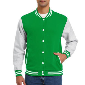 Blousons universitaires personnalisés pour hommes grandes tailles avec logo, blazers en toile, design uni style Letterman, vente en gros de blousons universitaires vierges pour hommes - Product Image 6
