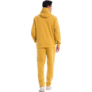 Conjunto Deportivo Unisex con Capucha y Cremallera, Color Amarillo, Sudadera y Pantalones Deportivos, Poliéster/Algodón, Invierno - Product Image 2