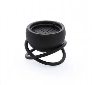 Quemador de Incienso Negro Mate de Lujo, Bakhoor Mabkhara, Soporte Metálico para Oud, Decoración para el Hogar, Mezquita, Ramadán, Incienso Árabe, Quemador de Carbón - Product Image 1