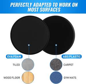 Wettarn 24 Discos Deslizantes para Ejercicios Abdominales y de Cuerpo Completo - Product Image 5