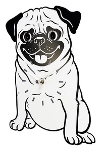 Horloge murale pendule pour chien avec yeux mobiles - Product Image 3