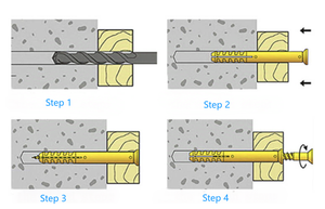 Kit para colgar en la pared de 270 piezas con <span class=keywords><strong>5</strong></span> tamaños de anclajes y tornillos para paneles de yeso-Reemplazo de clavos para colgar imágenes para decoración de hogar/Oficina - Product Image 5
