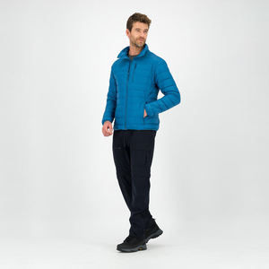 Factory Direct Sale Solid Blue Color Men's Outdoor <b>Jacket</b> Customize Fabric Stand Collar <b>Long</b> Sleeve Slim Fit Men's Puffer <b>Jacket</b> - Product Image 6