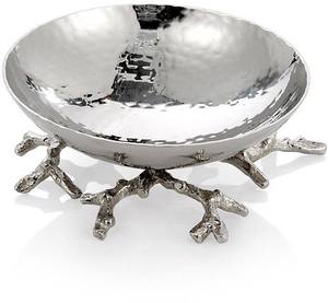 Handmade Hammered <b>Metal</b> <b>Bowl</b> with Gold Flower Handle Modern Design Eco-Friendly Dishwasher Safe Customizable for Home Party Use - Product Image 5